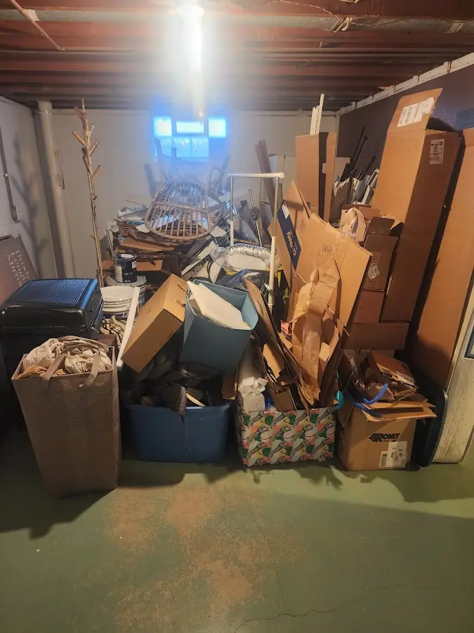 Roll-off dumpster container at job site for 20 Yard Dumpster Rental in Wildomar